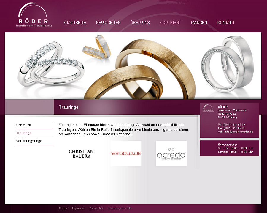 Juwelier / Trauringe Nürnberg
